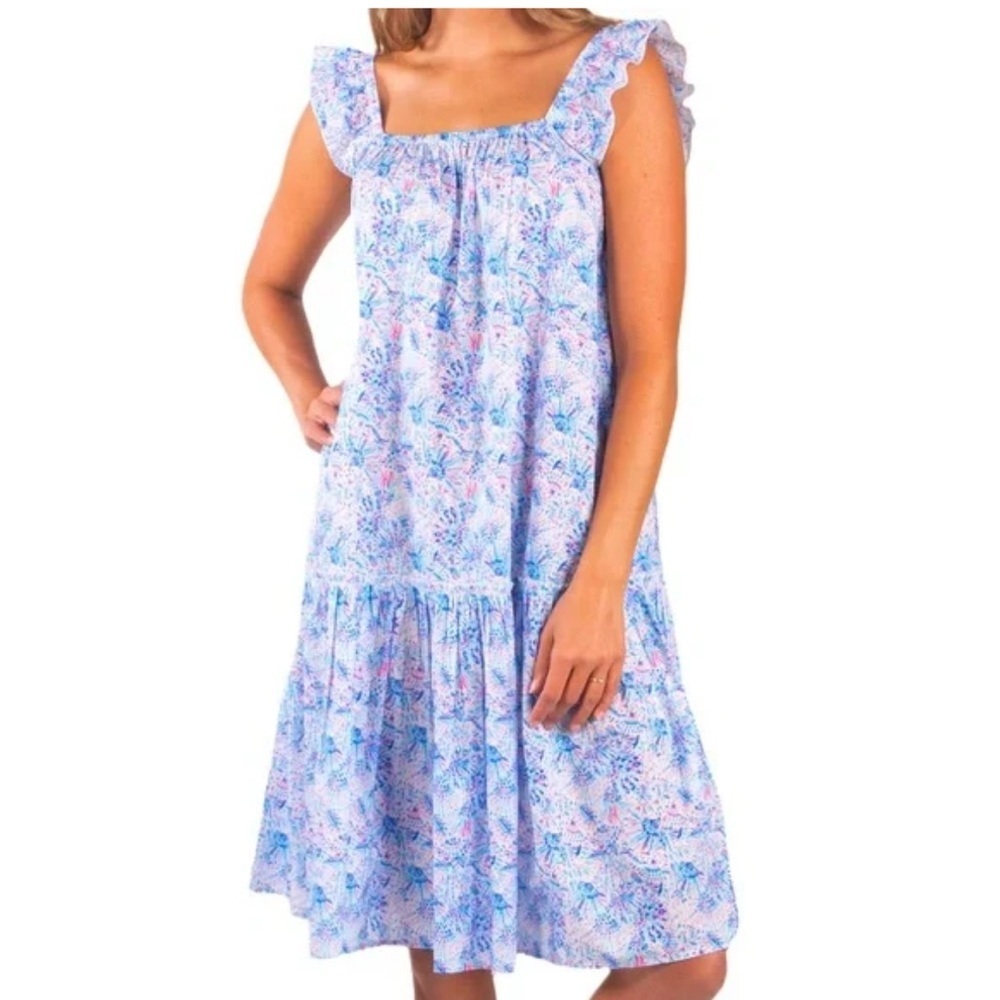 Simply southern floral ruffle sleeve dress. NWT SZ XL